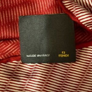 Fendi | Red Silk Scarf Wrap 33”